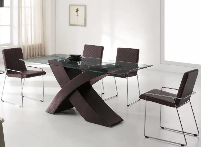 High-tech metal chairs with armrests