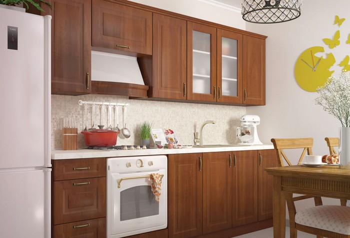 bếp làm bằng gỗ.