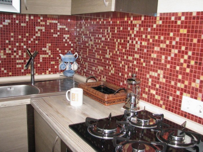 Mosaic in the interior of the kitchen.