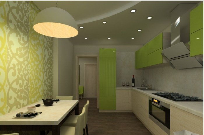 Masakan beige dan pistachio.