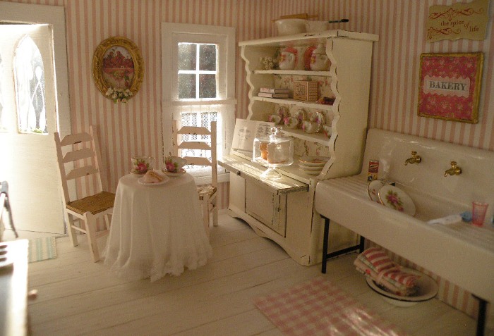 Texture textile en shabby chic.