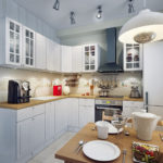 Corner kitchen white