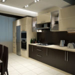 Beige-brown linear layout