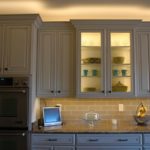 Kitchen cabinets with integrated lighting