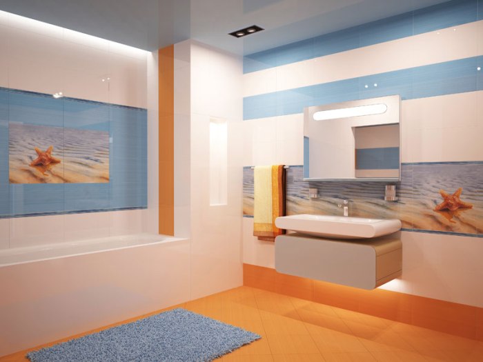 Panneau dans un style marin.