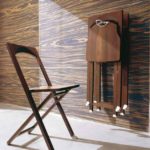 Scaune pliante din lemn natural