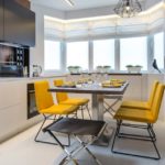 Design de bucătărie cu mobilier pliabil