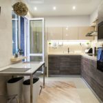 إضاءة مطبخ ركن صغير