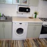 Bucătărie liniară cu suprafață mică