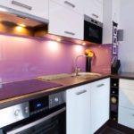 Lila Schürze aus Acrylglas