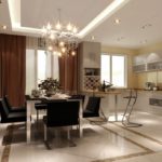 Glänzender Keramikboden