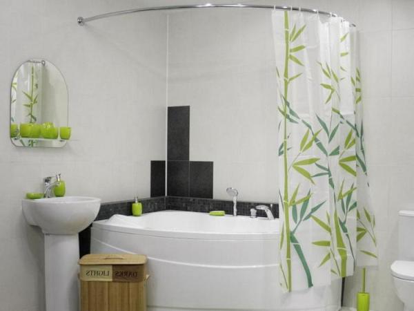 Corniche dans la salle de bain.