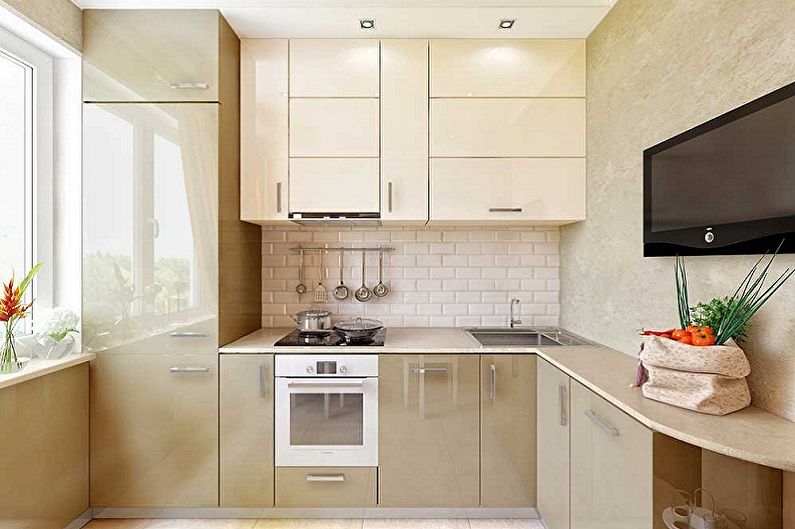 Modern style corner kitchen