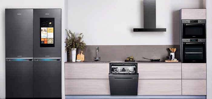 Appareils encastrés dans la cuisine.