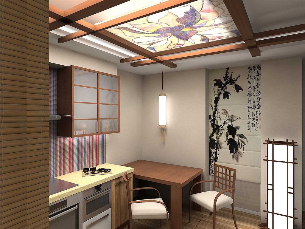 Japanese-style small kitchen design