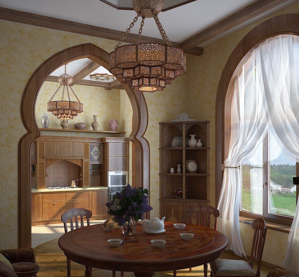 Comedor de estilo árabe