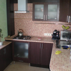 Ψηφιδωτό τελειώματα ποδιά και κουζίνα countertops