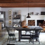 Dầm gỗ trên trần nhà bếp