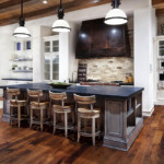 Sàn gỗ trong nội thất nhà bếp