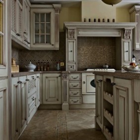 Fațade cu patină pentru bucătărie clasică