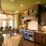 เกาะห้องครัวพร้อมเคาน์เตอร์หิน