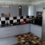 Mat on the floor of the kitchen in Khrushchev