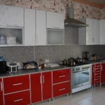 Kitchen furniture with plastic facades