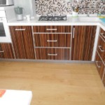 Linoleum on the kitchen floor