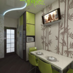 Diseño de cocina de estilo chino