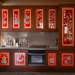 Unidad de cocina lineal para una habitación pequeña.