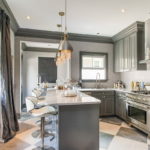Classic kitchen in gray tones