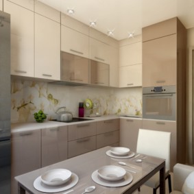 Fone de ouvido de canto com armários no teto