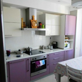 Conjunto direto com fachadas lilás