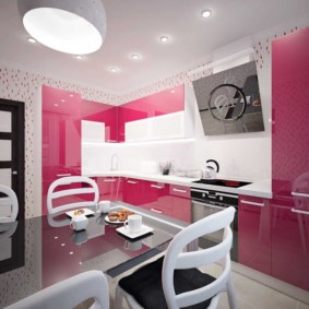 Fachadas brilhantes de um fone de ouvido moderno