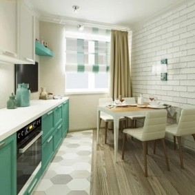 Zoneamento do chão da cozinha