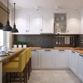 Avental de cerâmica cinza