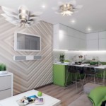 White-green corner set