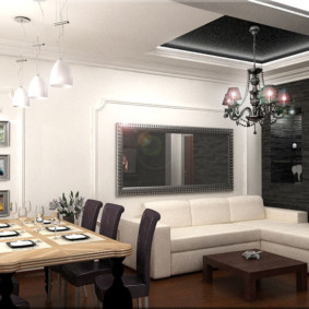 Art Nouveau kitchen-living room