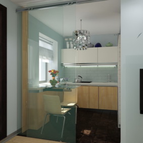 Divisória deslizante de vidro temperado