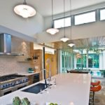 Ruang kerja dapur di rumah persendirian