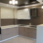 Șorț mozaic din ceramică maro