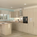 Bucătărie în culori neutre