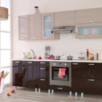 Unitate de bucătărie directă într-un stil modern