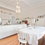 Покривка в интериора на кухня в стил минимализъм