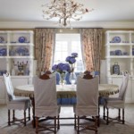 Платове от плат на облегалките на столовете