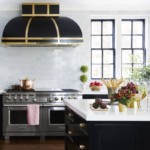 Black hood with gold edging