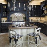 Black furniture in classic style