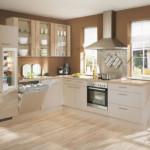 Diseño de cocina con pisos laminados