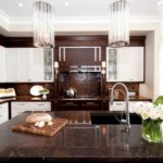 Superficie de encimera marrón