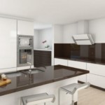 cocina de isla de alta tecnología